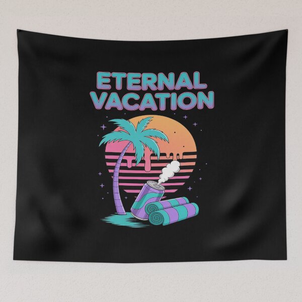 Item preview, Eternal Vacation 90s Vaporwave Summer Beach designed and sold by ticlitule.