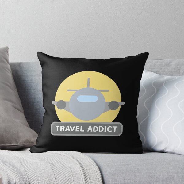 Item preview, Travel Addict - Funny Plane Lover Frequent Flyer Phrase  designed and sold by Shape Snip Studio.
