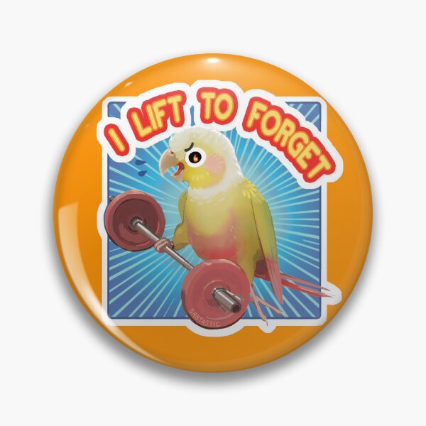 Item preview, I LIFT TO FORGET - Pineapple Conure Power Lifter Gym Rat designed and sold by Sabtastic.