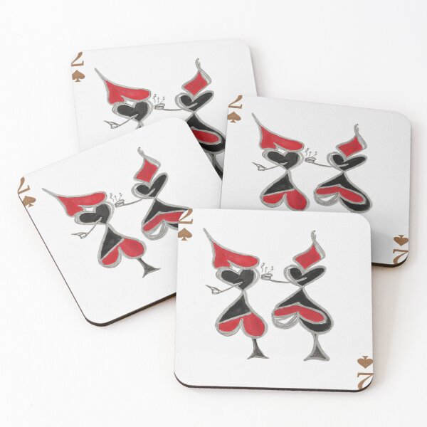 Item preview, Two of Spades – Abstract Playing Card Art designed and sold by Ateliê dos Naipes .