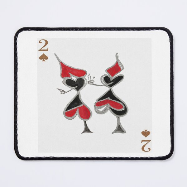 Item preview, Two of Spades – Abstract Playing Card Art designed and sold by Ateliê dos Naipes .