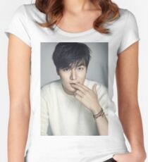 lee min ho Women's Fitted Scoop T-Shirt