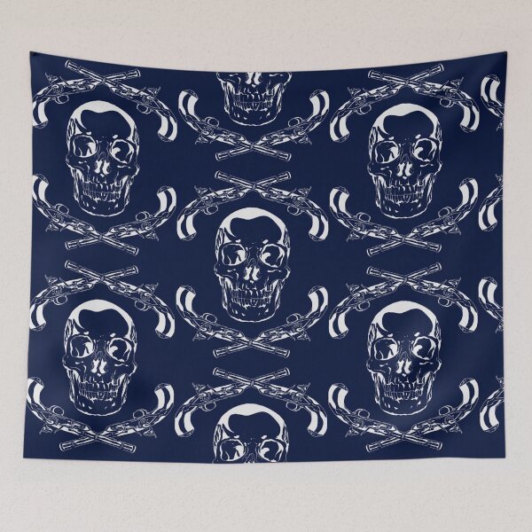Item preview, hand drawn skulls and pistols, dark weapons of death by kill shot designed and sold by GuamanWend.