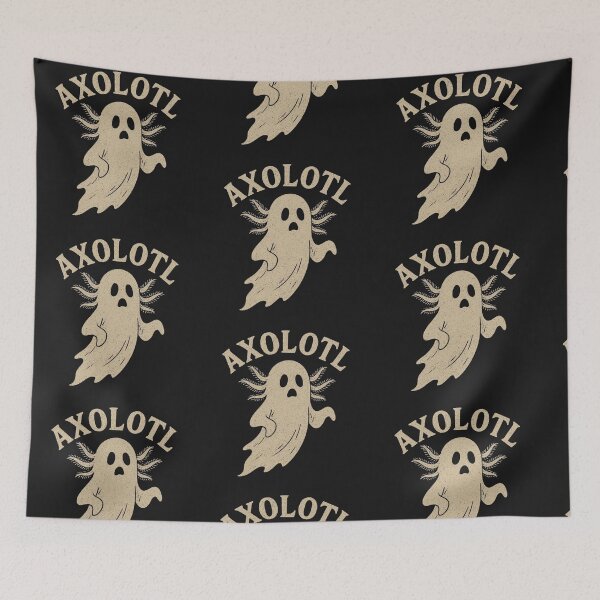 Item preview, Vintage Ghost Axolotl – Halloween designed and sold by BriSher.