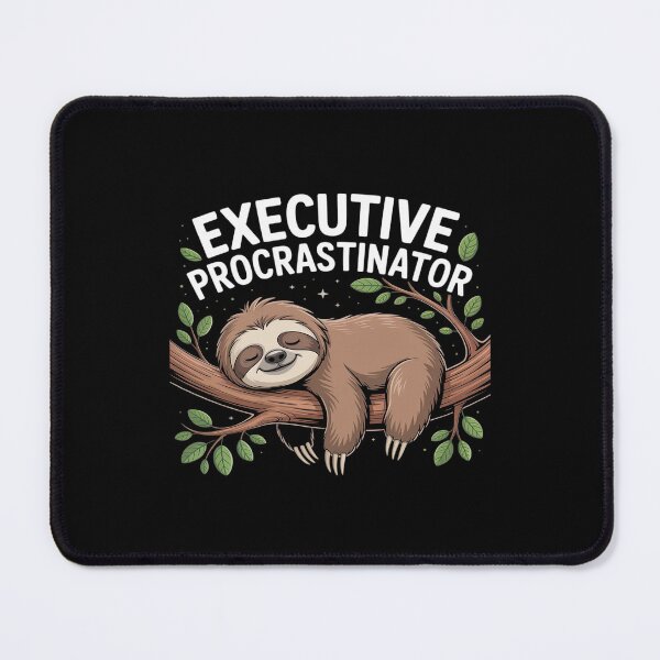 Item preview, Executive Procrastinator Funny Jokes sloth executive designed and sold by BiellaSar.