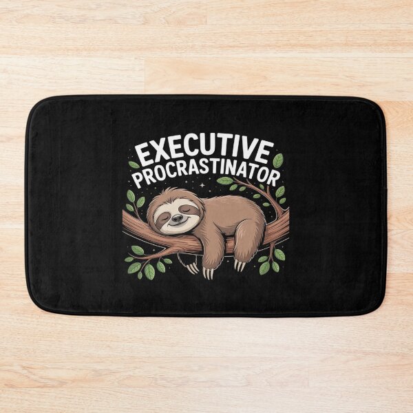 Item preview, Executive Procrastinator Funny Jokes sloth executive designed and sold by BiellaSar.