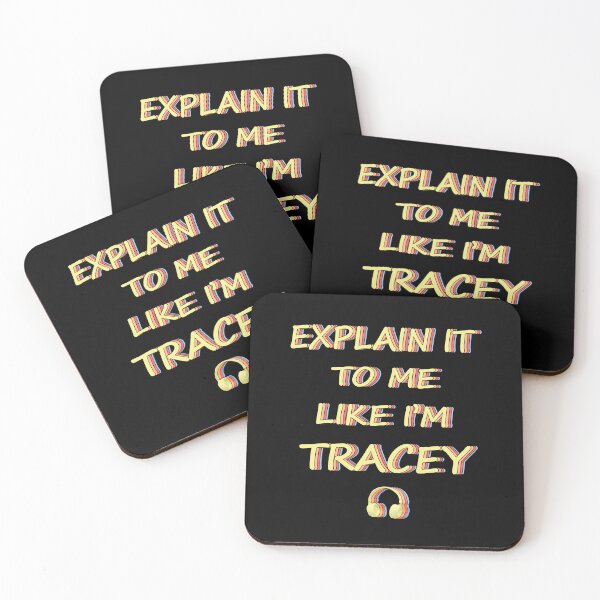 Item preview, Explain it to Me Like I'm Tracey rainbow text designed and sold by Karen Simon.