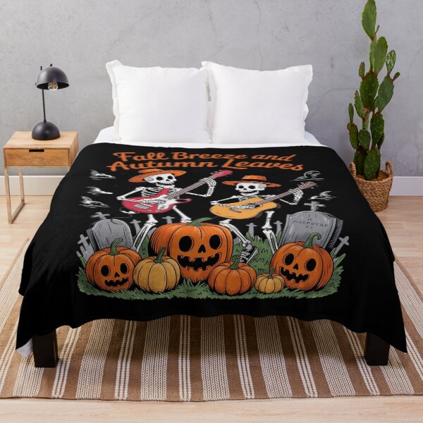 Item preview, Fall Breeze and Autumn Leaves Skeleton Pumpkin Spice designed and sold by BiellaSar.