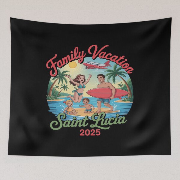 Item preview, Family Vacation In Saint Lucia 2025 Making Memories Together designed and sold by BiellaSar.