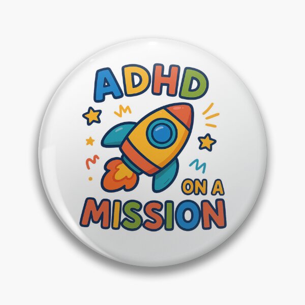 Item preview, ADHD On a Mission – Motivational Rocket Design designed and sold by MomParentADHD.