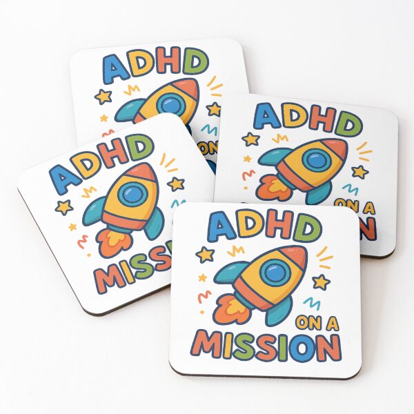 Item preview, ADHD On a Mission – Motivational Rocket Design designed and sold by MomParentADHD.