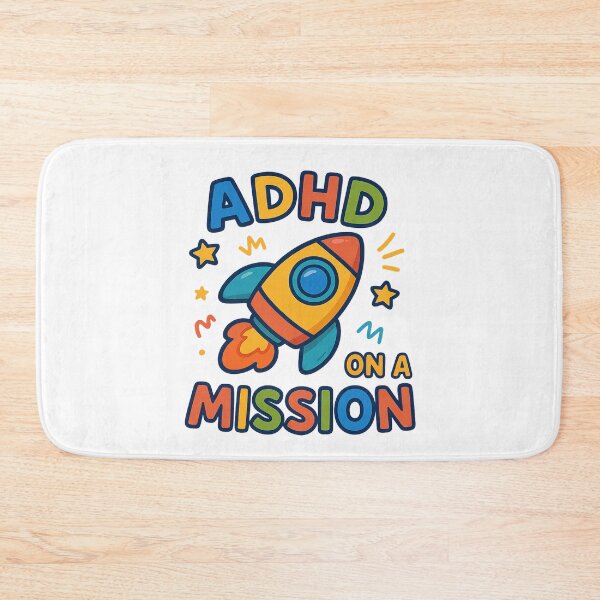 Item preview, ADHD On a Mission – Motivational Rocket Design designed and sold by MomParentADHD.