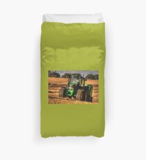 Tractor and the Baler Duvet Cover