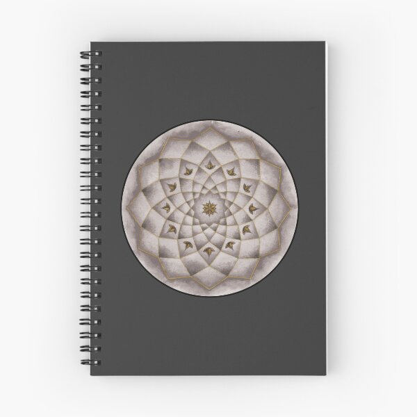 Item preview, Sacred Geometry Rosette (monochrome with gold detail) designed and sold by Deanna Gardam.