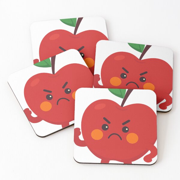 Item preview, angry funny cartoon fruits expression face designed and sold by reazdrain.