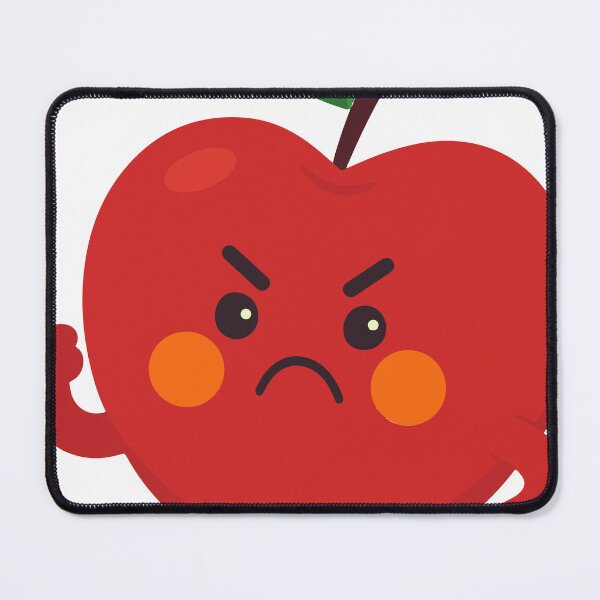 Item preview, angry funny cartoon fruits expression face designed and sold by reazdrain.