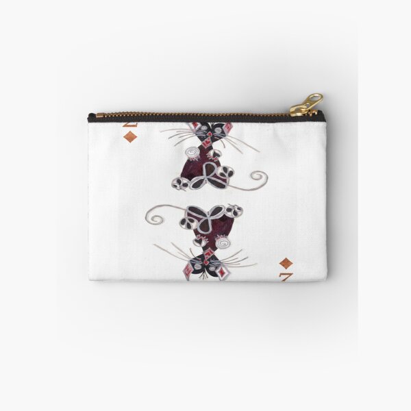 Item preview, Two of Diamonds – Abstract Cat Card Art designed and sold by Ateliê dos Naipes .