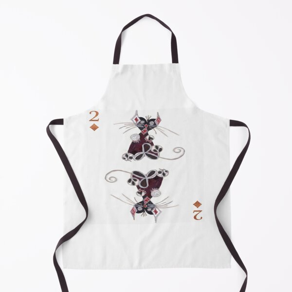 Item preview, Two of Diamonds – Abstract Cat Card Art designed and sold by Ateliê dos Naipes .