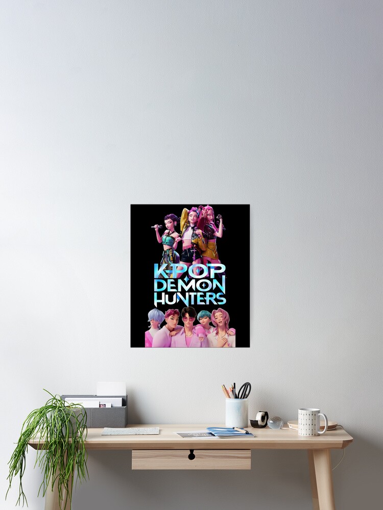 Affiche Sur Toile K-Pop Demon Poster Hunters - Impression Haute Qualité 20x30cm, Décoration Murale Chambre, Salon