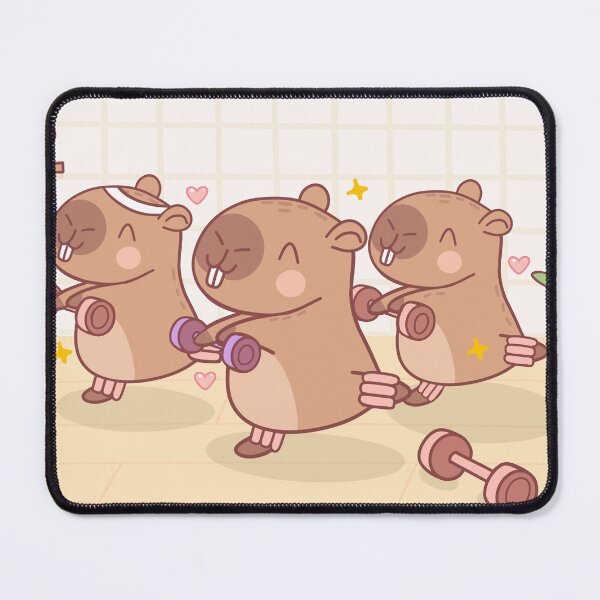 Item preview, Capybara excercise class designed and sold by Dorcidesigns.