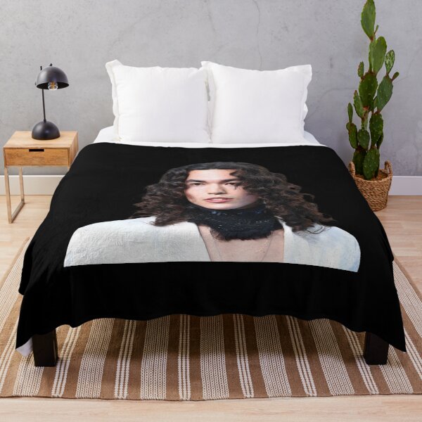 Item preview, Conan Gray – Elegant Curly Hair Portrait in Minimalist Indie Style designed and sold by aziakuboires.