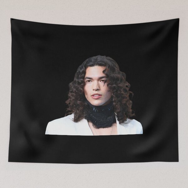 Item preview, Conan Gray – Elegant Curly Hair Portrait in Minimalist Indie Style designed and sold by aziakuboires.
