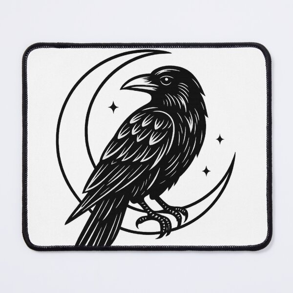 Item preview, Gothic Raven and Moon designed and sold by bashhonkdesign.