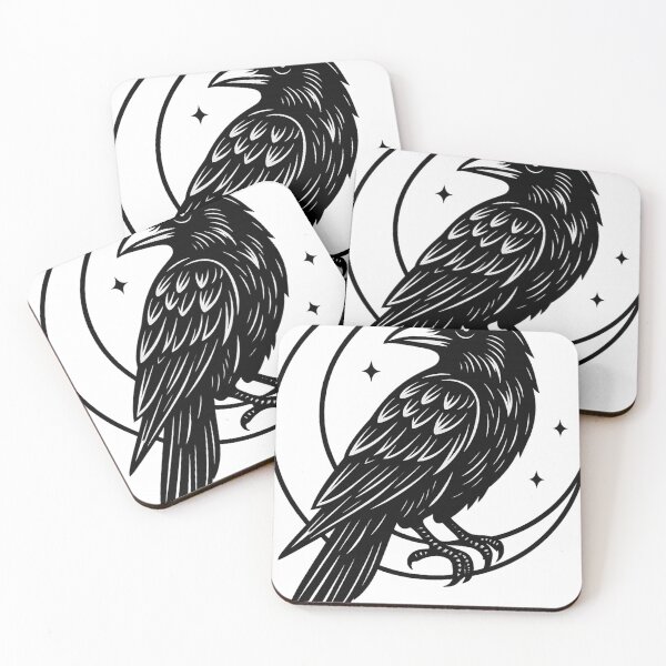 Item preview, Gothic Raven and Moon designed and sold by bashhonkdesign.