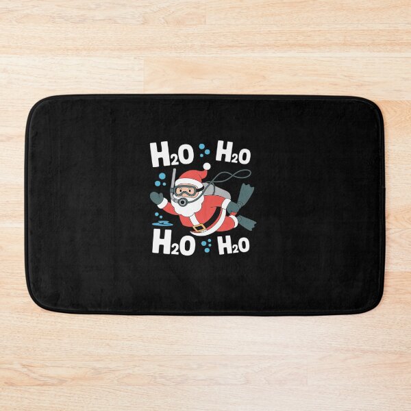 Item preview, Funny Diving H2O Pun Scuba Christmas Santa Meme designed and sold by khorbiasieno.