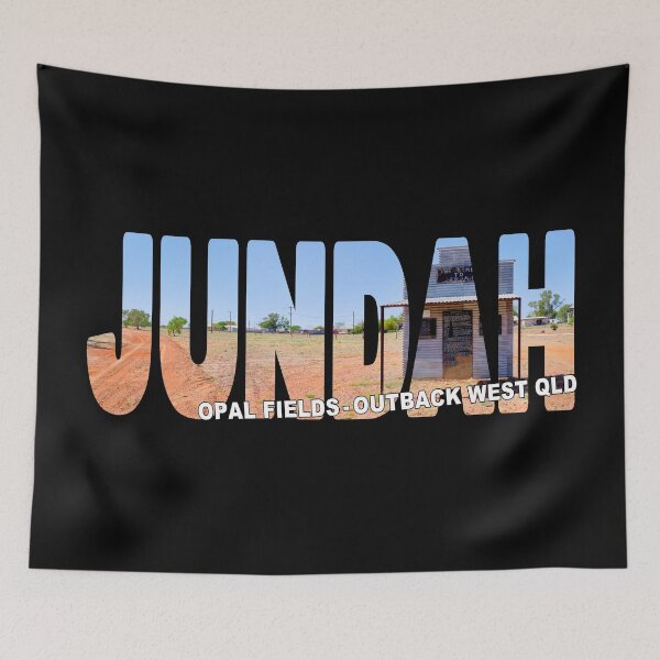 Item preview, JUNDAH - Opal Fields Outback West QLD - Quirky Welcome Sign designed and sold by Adam Gormley.