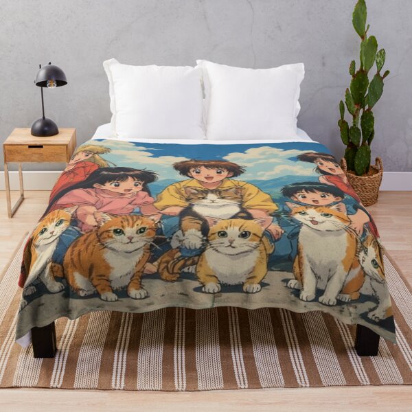 Item preview, Anime girls with cat designed and sold by frogfluff.