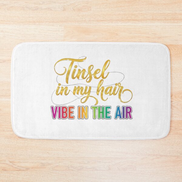 Item preview, Tinsel in My Hair Vibe in the Air. Festive Christmas Holiday Sparkle Quote Design designed and sold by Aarvya Fashion Club ( A.F.C ).