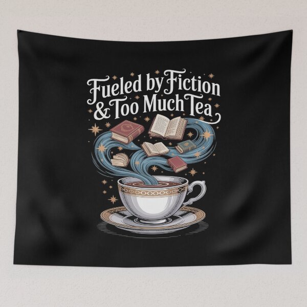 Item preview, Fiction Book Lover Fueled By Fiction Too Much Tea designed and sold by August4Laughs25.