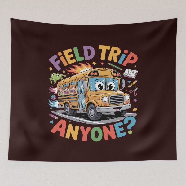 Item preview, Field Trip Anyone Field Day Let The Games Begin School Bus designed and sold by August4Laughs25.