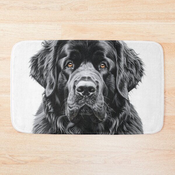 Item preview, Majestic Newfoundland in pencil – Realistic portrait of canine nobility designed and sold by arteopolis.