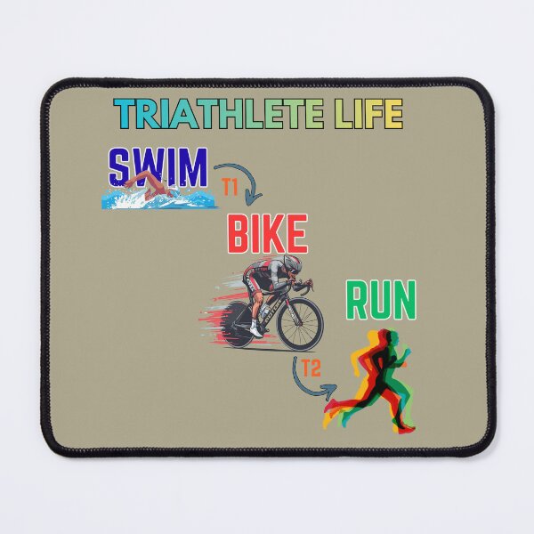Item preview, Triathlete Life – Swim Bike Run Minimalist Design | Athlete Gift & Apparel designed and sold by endurothreads.