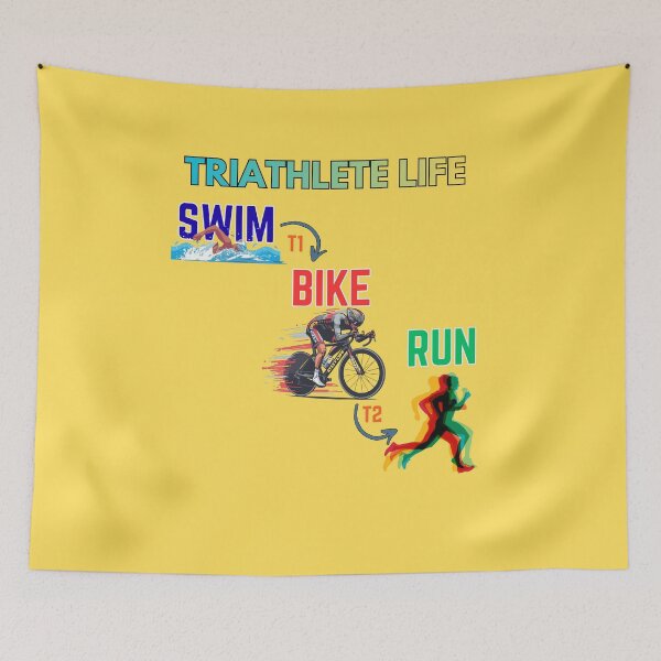 Item preview, Triathlete Life – Swim Bike Run Minimalist Design | Athlete Gift & Apparel designed and sold by endurothreads.