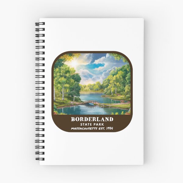Item preview, Vintage Borderland State Park (Massachusetts State Park) designed and sold by RabbitK.