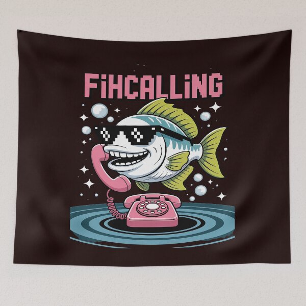 Item preview, Fih Calling – Funny Incoming Phone Call Fish designed and sold by August4Laughs25.