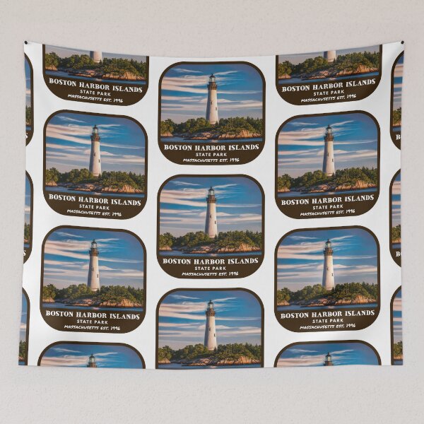 Item preview, Vintage Boston Harbor Islands State Park (Massachusetts State Park) designed and sold by RabbitK.
