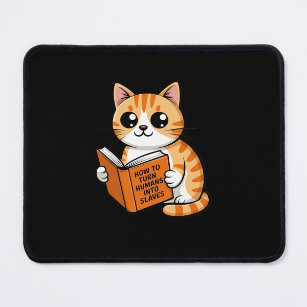 Item preview, Funny Cat Reading Book Slaves designed and sold by marcusry.