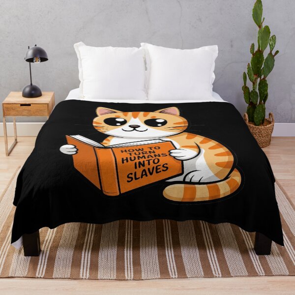 Item preview, Funny Cat Reading Book Slaves designed and sold by marcusry.
