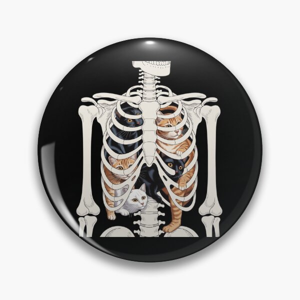 Item preview, Funny Cat Spine Skeleton Rib Cage designed and sold by AmparoBoyle.