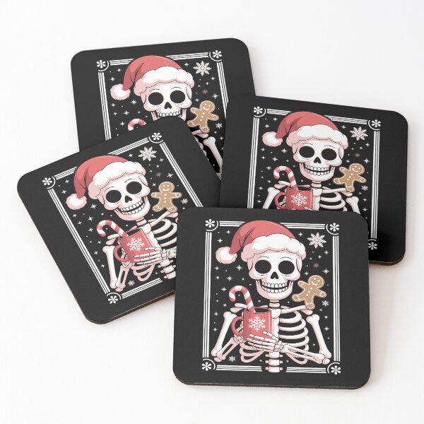Item preview, Funny Christmas Skeleton Xmas Santa Coffee Lovers designed and sold by MinaReinger.
