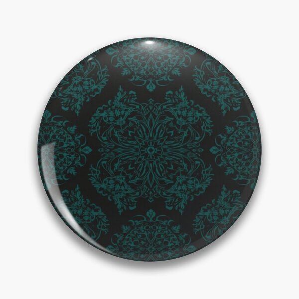 Item preview, Teal Geometric Pattern On Black designed and sold by burbankdesigns.