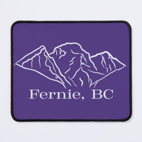 Item preview, Three sisters Fernie BC outline - light on purple designed and sold by Rock An Design.