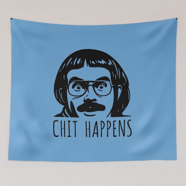 Item preview, Chit Happens Funny Retro Design designed and sold by getpressedshirt.