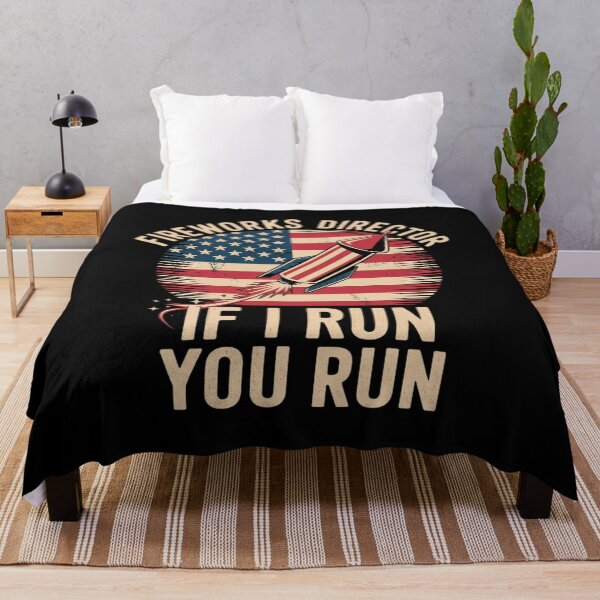 Item preview, Fireworks Director If I Run You Run 4th of July US Flag Love designed and sold by August4Laughs25.