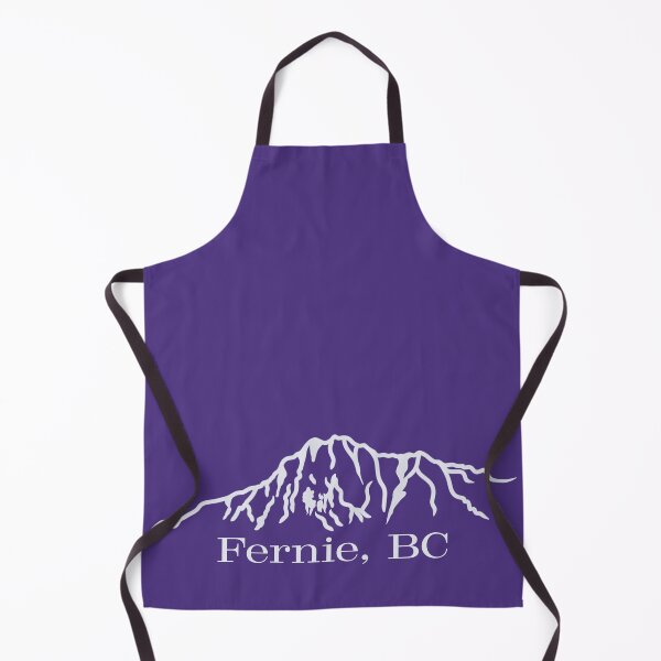 Item preview, Mount Hosmer Fernie BC outline-light on purple designed and sold by Rock An Design.