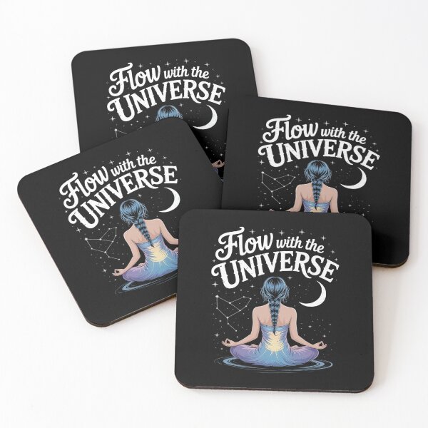 Item preview, Flow with The Universe Yoga Affirmation designed and sold by FranzFriesen.